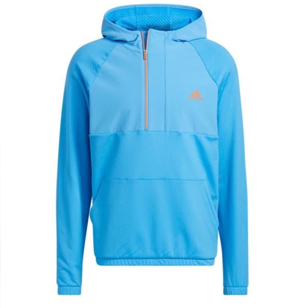 Adidas Light Blue Fleece Quarter Zip Pullover